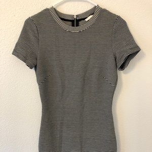 Striped body con dress